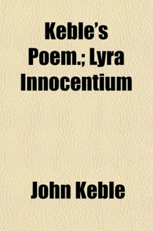 Cover of Keble's Poem.; Lyra Innocentium