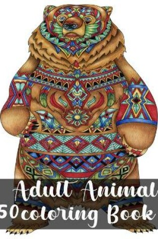 Cover of 50 Adult Animal Coloring Book