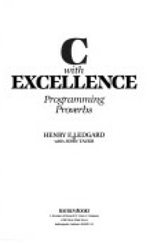 Cover of C with Excellence