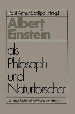 Book cover for Albert Einstein als Philosoph und Naturforscher