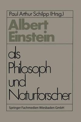 Cover of Albert Einstein als Philosoph und Naturforscher