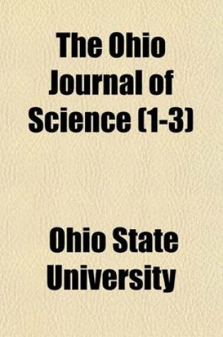 Cover of The Ohio Journal of Science (1-3)