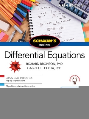 Book cover for Schaum's Outline of Differential Equations, Fifth Edition