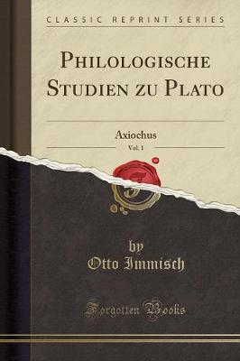 Book cover for Philologische Studien Zu Plato, Vol. 1