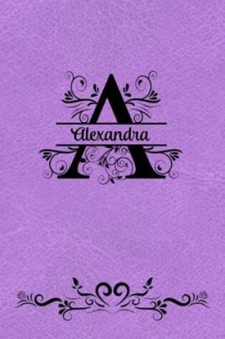 Cover of Split Letter Personalized Journal - Alexandra