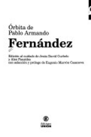 Cover of Orbita de Pablo Armando Fernandez