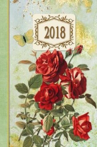 Cover of 2018 Diary Roses Red Design