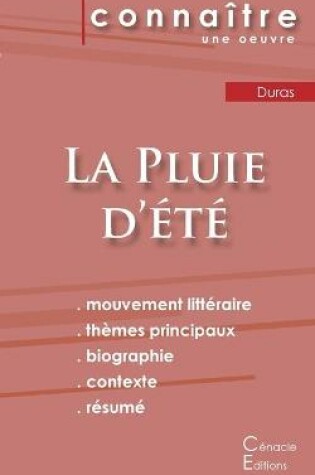 Cover of Fiche de lecture La Pluie d'ete de Marguerite Duras (Analyse litteraire de reference et resume complet)