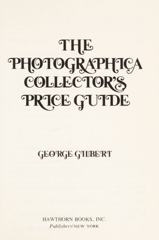 Cover of Collector's Photo Price Guide