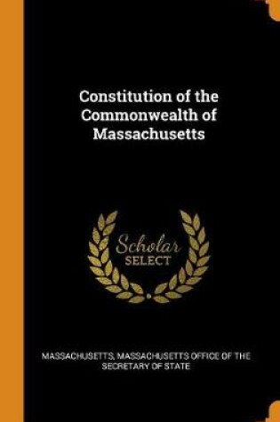 Cover of Constitution of the Commonwealth of Massachusetts