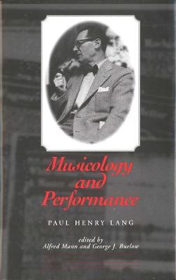 Book cover for Musicology and Performance