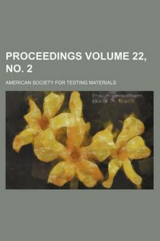 Cover of Proceedings Volume 22, No. 2