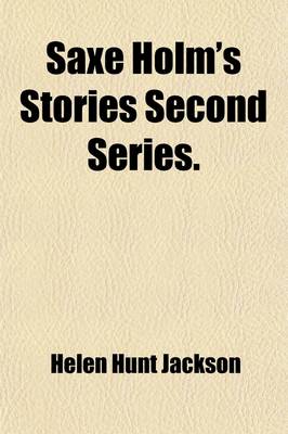 Book cover for Saxe Holm's Stories Second Series.