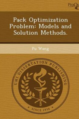 Cover of Pack Optimization Problem: Models and Solution Methods