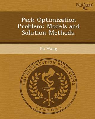 Book cover for Pack Optimization Problem: Models and Solution Methods