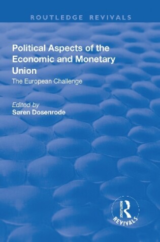 Cover of Political Aspects of the Economic Monetary Union