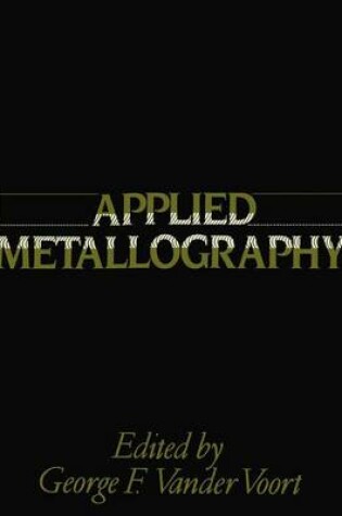 Cover of Applied Metallography