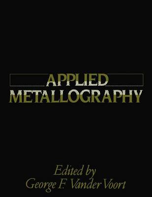 Cover of Applied Metallography