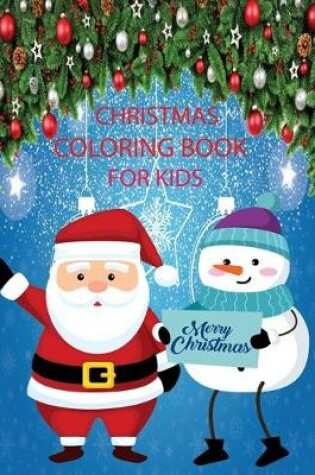 Cover of Christmas coloring book for kids