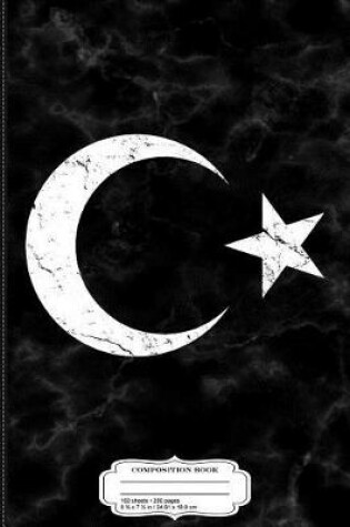 Cover of Vintage Flag of Turkey Composition Notebook