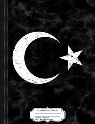 Book cover for Vintage Flag of Turkey Composition Notebook