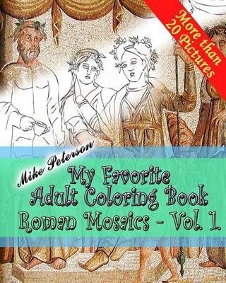 Book cover for Roman Mosaics Vol.1. - My Favorite Adult Coloring Book