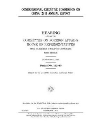 Cover of Congressional-Executive Commission on China