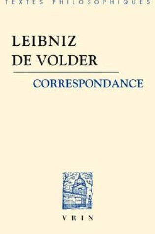 Cover of Correspondance