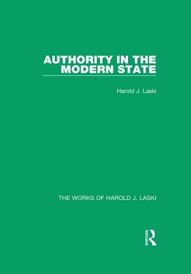 Cover of Authority in the Modern State (Works of Harold J. Laski)