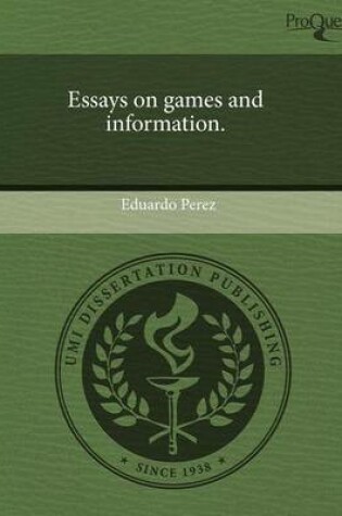 Cover of Essays on Games and Information