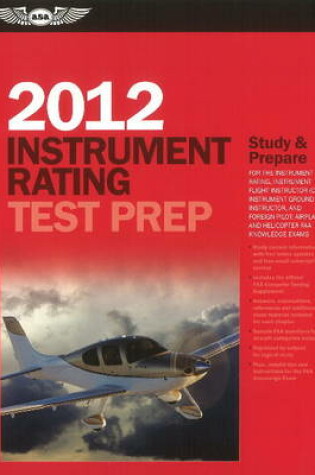 Cover of Instrument Rating Test Prep 2012