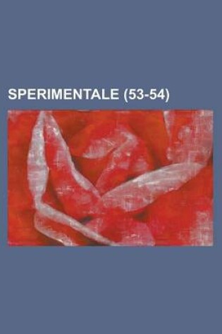 Cover of Sperimentale (53-54)