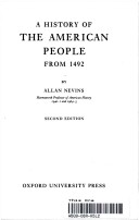 Book cover for History of the American People from 1492