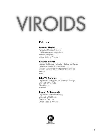 Book cover for Viroids