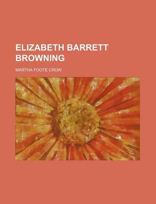 Book cover for Elizabeth Barrett Browning