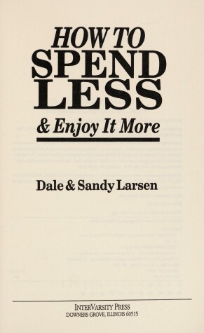 Book cover for How to Spend Less and Enjoy It More