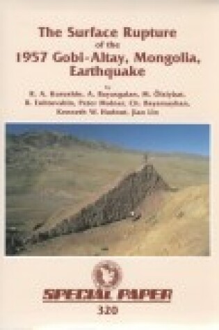 Cover of The Surface Rupture of the 1957 Gobi-Altay, Mongolia, Earthquake