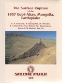 Book cover for The Surface Rupture of the 1957 Gobi-Altay, Mongolia, Earthquake