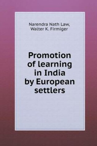 Cover of Promotion of Learning in India by European Settlers