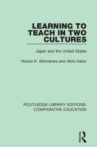 Cover of Learning to Teach in Two Cultures