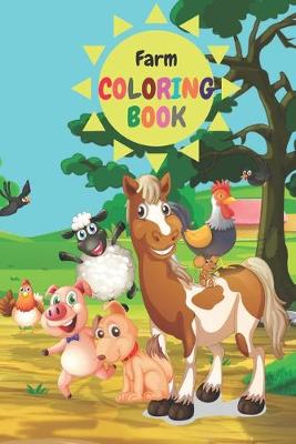 Book cover for Farm Coloring Book