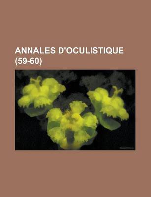 Book cover for Annales D'Oculistique (59-60)