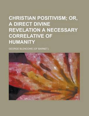 Book cover for Christian Positivism