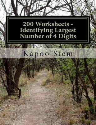 Cover of 200 Worksheets - Identifying Largest Number of 4 Digits