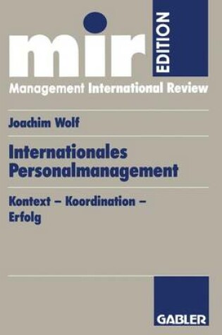 Cover of Internationales Personalmanagement