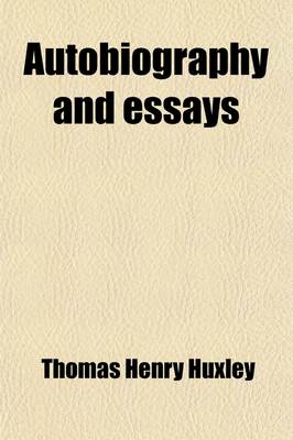 Book cover for Autobiography and Essays