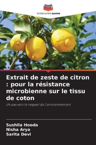 Cover of Extrait de zeste de citron