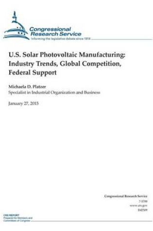 Cover of U.S. Solar Photovoltaic Manufacturing