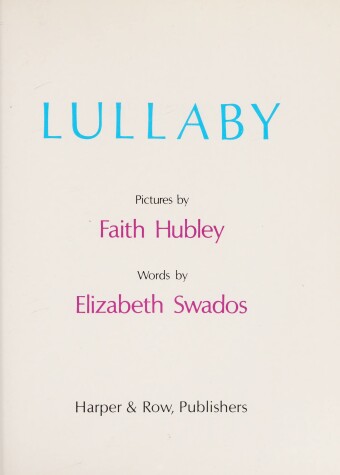 Book cover for Lullaby