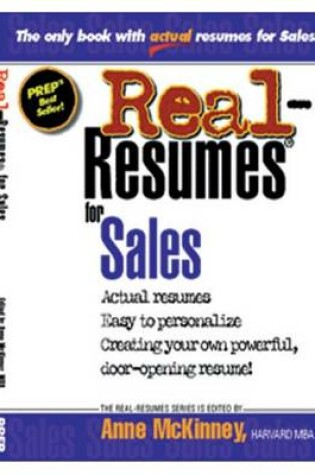 Cover of Real-Resumes for Sales
